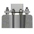 Adapterplate / overgang for rørfundament Ø140mm til C/C 160 mm